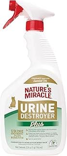 Nature’s Miracle Urine Destroyer Plus Cat, 32 Ounces, Enzymatic Formula, Ready-to-Use