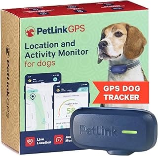 PetLink GPS Dog Tracker - Real-time Pet Tracker Collar - Waterproof Dog GPS Tracker with Virtual Fence