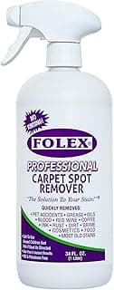 FOLEX Professional Carpet Cleaner Spray 34 oz, Spot Cleaner for Carpet and Upholstery, Pet Spot Remover