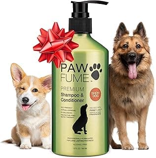 PAWFUME Deshedding Dog Shampoo and Conditioner, Show Dog, 1-Pack – Nourish & Detangle for Silky Soft Coat – Probiotic, Deep-Cleaning, pH-Balanced Formula – Salon-Quality Shampoo for Dogs
